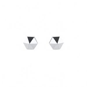 NEW MISSION ATELIER women's water sterling silver stud earrings in silver